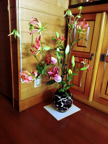玄関の花その２