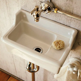 壁付型手洗器 Sレクタングル（横水栓用／リネン）E350110