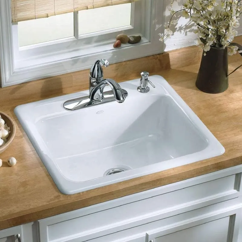 人気No.1/本体 個性派水回りショップ パパサラダキッチンシンク KOHLER Iron Tones Kitchen Sink アイアントーン  スクエア 1槽シンク 流し台