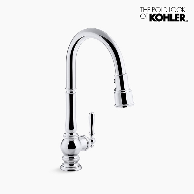K-99261-CP Artifacts kitchen sink faucet アーティファクツ シングルレバー キッチン混合栓  KOHLER（コーラー）｜パパサラダ