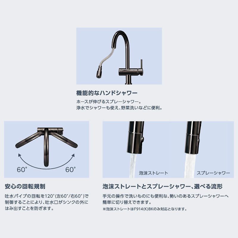 クリンスイ製 キッチン 浄水器機能シャワー水詮 - 工具、DIY用品