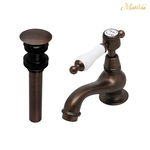 おしゃれな立水栓 サブリナCL 排水金具セット 手洗い用水栓金具 MA402L1-ORB-ST2