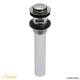 洗面ボウル用排水金具 32ミリ規格 プッシュ式ドレンユニット32（横穴付き） MAPD-HCP32