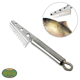 【PICKLES／ピクルス】ステンレス製 楽々取れる！魚のうろこ取り器 スクレーパー 調理器具 キッチンツール  PK-A1022