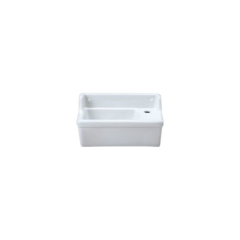イブキクラフトの手洗い器 Sレクタングル壁掛手洗器（立水栓用／ブランカ）E274270の販売 IB4-E274270
