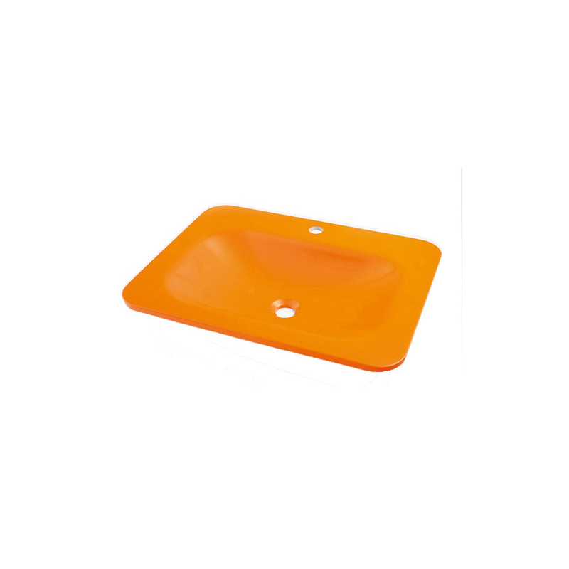 MR-493220Y 角型洗面器 ゴールデンオレンジ marmorin（マルモリン） カクダイ（KAKUDAI）｜パパサラダ