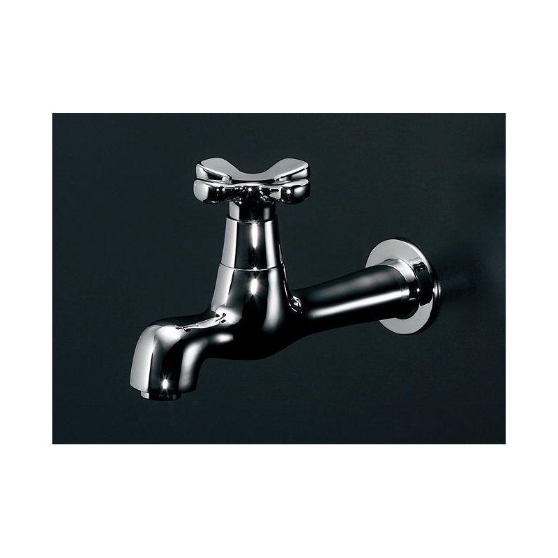 702-000-13 カクダイ（KAKUDAI） 横水栓（ミドル） hana（はな） 洗面所手洗い場用単水栓 ｜パパサラダ