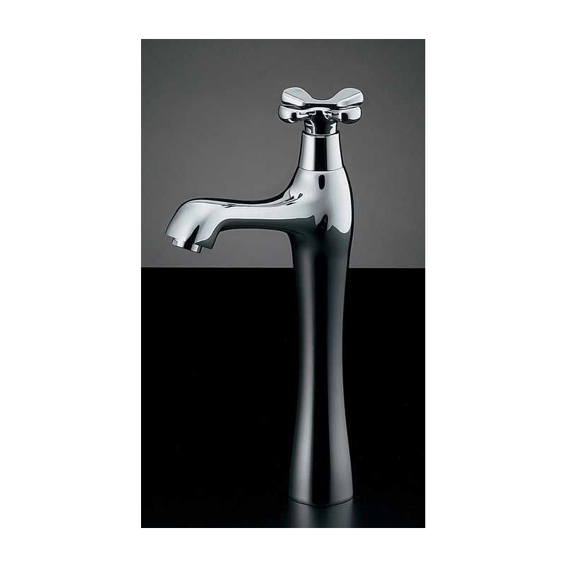 716-824-13 カクダイ（KAKUDAI） 立水栓（トール） hana（はな） 手洗い洗面用単水栓 ｜パパサラダ