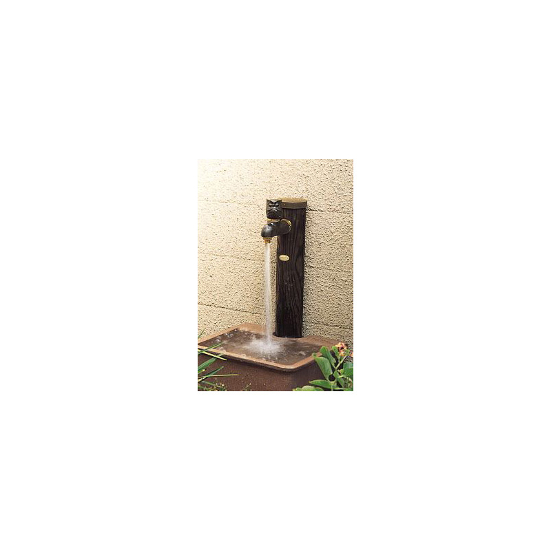 6242-900 エコ水栓柱（焼丸太） 立水栓 ガーデン カクダイ（KAKUDAI）｜パパサラダ