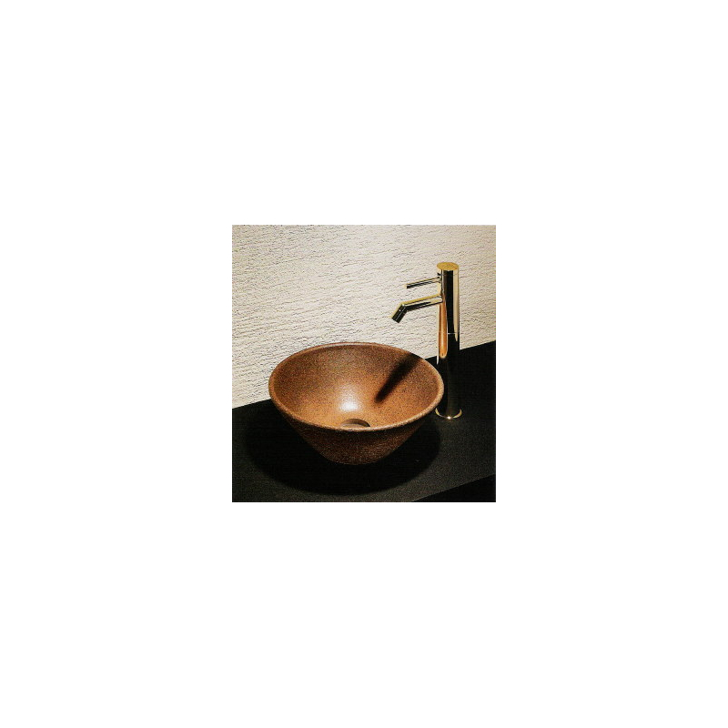 493-011-M 丸型手洗器 窯肌 瑠珠 信楽焼 カクダイ（KAKUDAI）｜パパサラダ