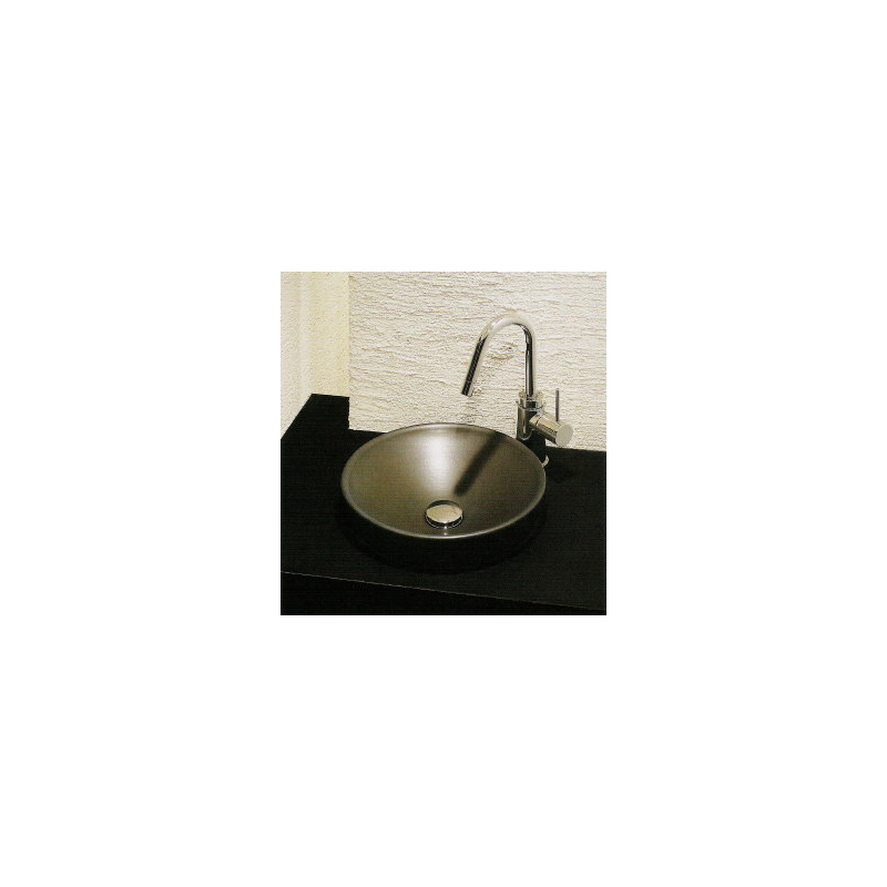 493-012-D 丸型手洗器 墨 瑠珠 信楽焼 カクダイ（KAKUDAI）｜パパサラダ