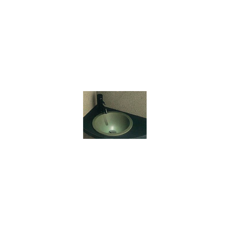 493-013-YG 丸型手洗器 松葉 瑠珠 信楽焼 カクダイ（KAKUDAI）｜パパサラダ