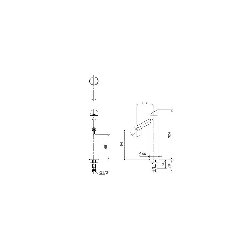 713-321-BP センサー水栓（トール・ブロンズ） 自動 公共 トイレ 手洗い 蛇口 カクダイ（KAKUDAI）｜パパサラダ