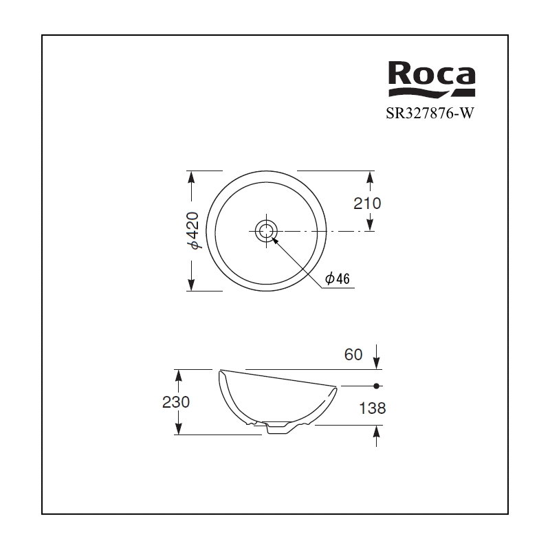 SR327876-W 手洗器 Roca（ロカ） Bol 三栄（SAN-EI）｜パパサラダ