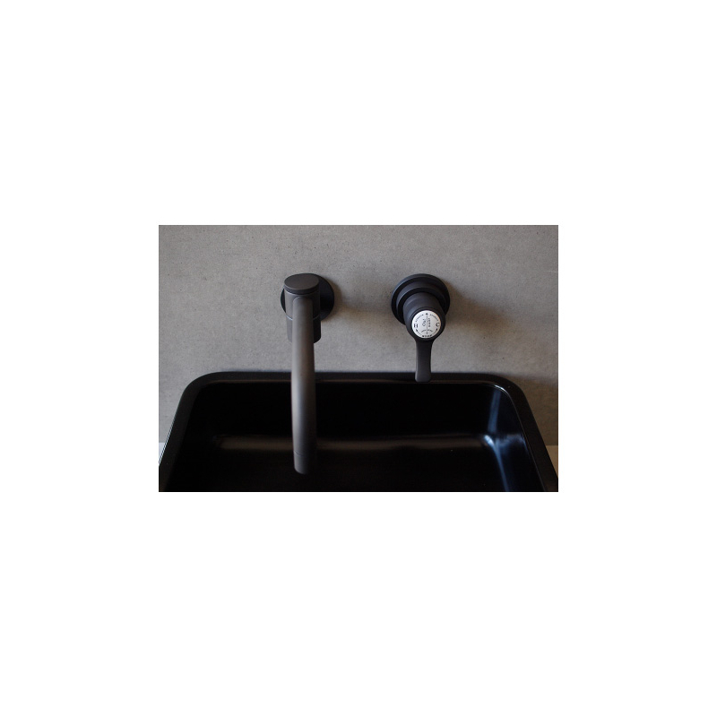 イブキクラフトの水栓金具 シングルレバー壁付混合栓（ブロンズ）E414022の販売 IB4-E414022