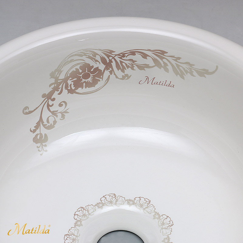 小型手洗器 マチルダ【Matilda】ラウンド・ベイスン（ローズ）MA161BS-R パパサラダ