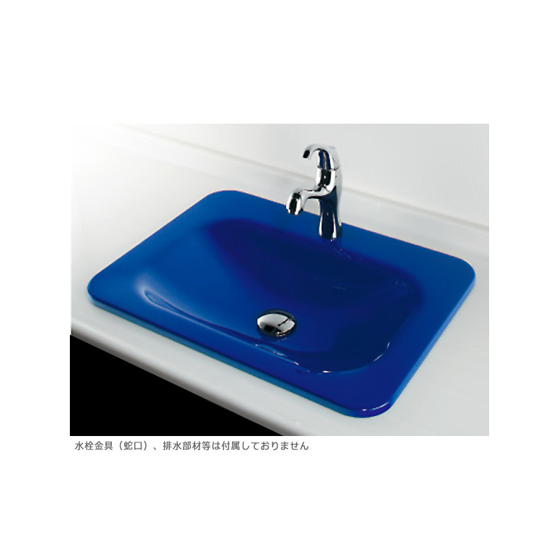 MR-493220B 角型洗面器 ロイヤルブルー marmorin（マルモリン） カクダイ（KAKUDAI）｜パパサラダ