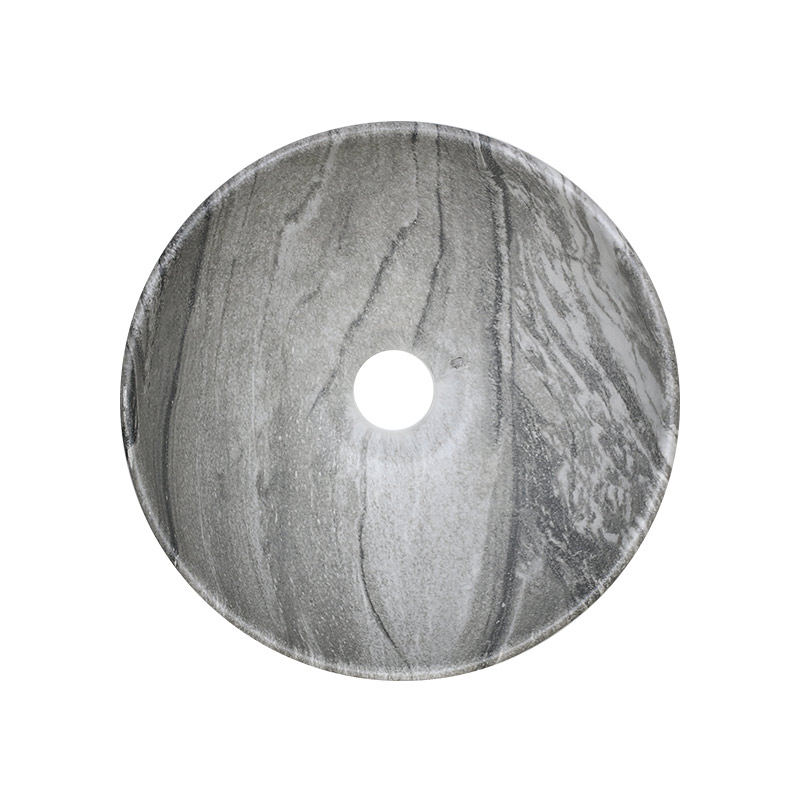 ホワイティボウル110（マーブルパターン／Marble pattern）｜デザイン洗面器WhityBowl｜パパサラダ