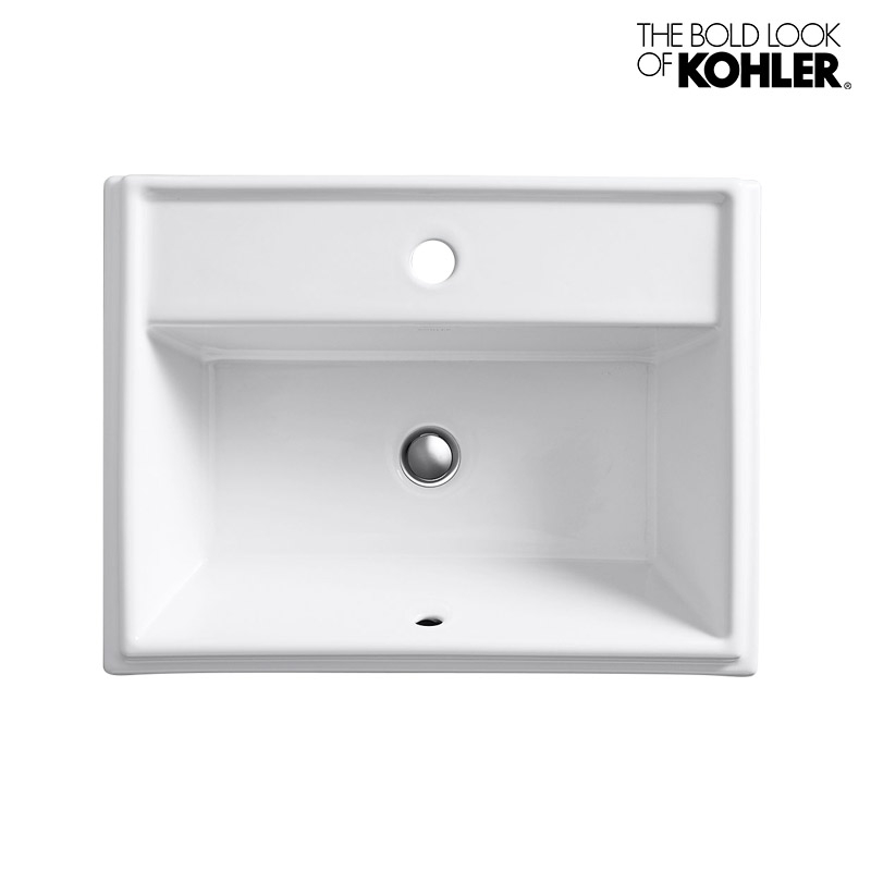 KOHLER コーラー 洗面ボウル トレシャム レクタングル洗面器（1ホール）陶器 洗面台 K-2991-1