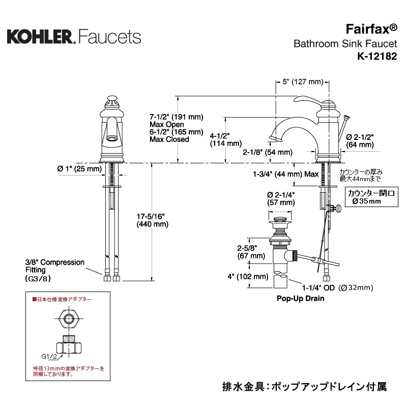 KOHLERフェアファックス