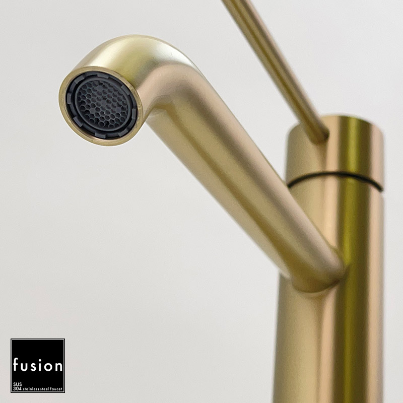fusion】SSL188 ステンレス 洗面用 シングルレバー混合栓