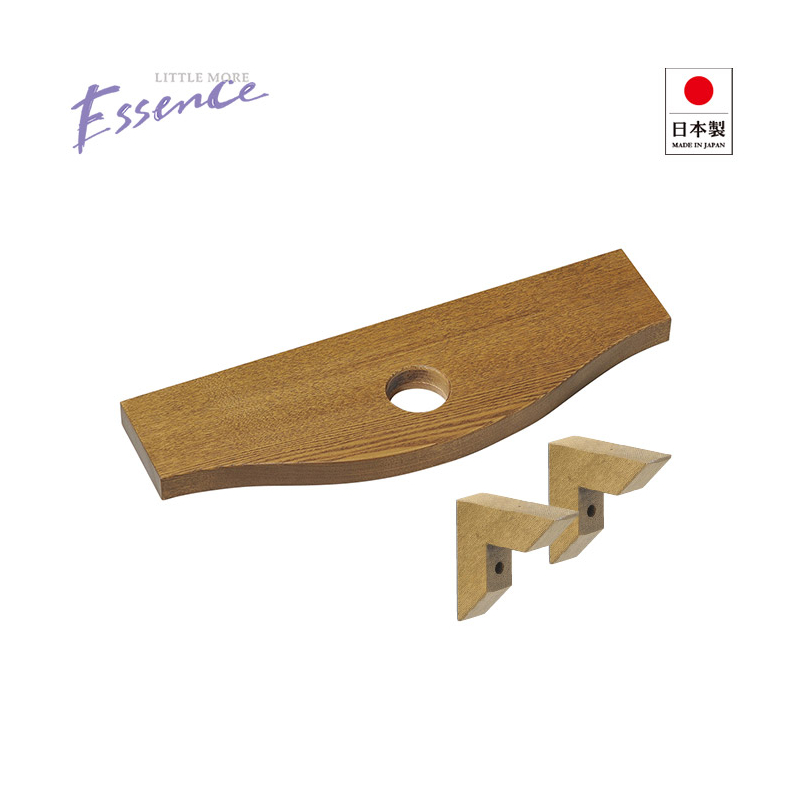 【Essence】クレセント手洗器専用天板（タモ・エイジング） E351254 伊吹クラフト