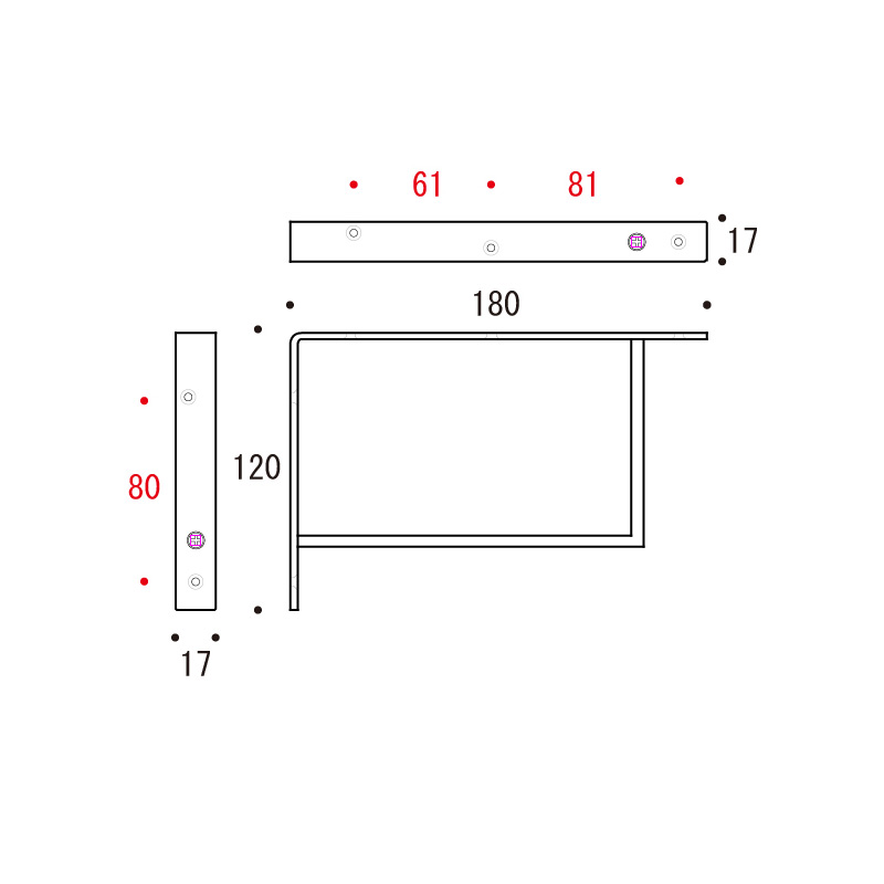 棚受け金具 620878・620881 承認図