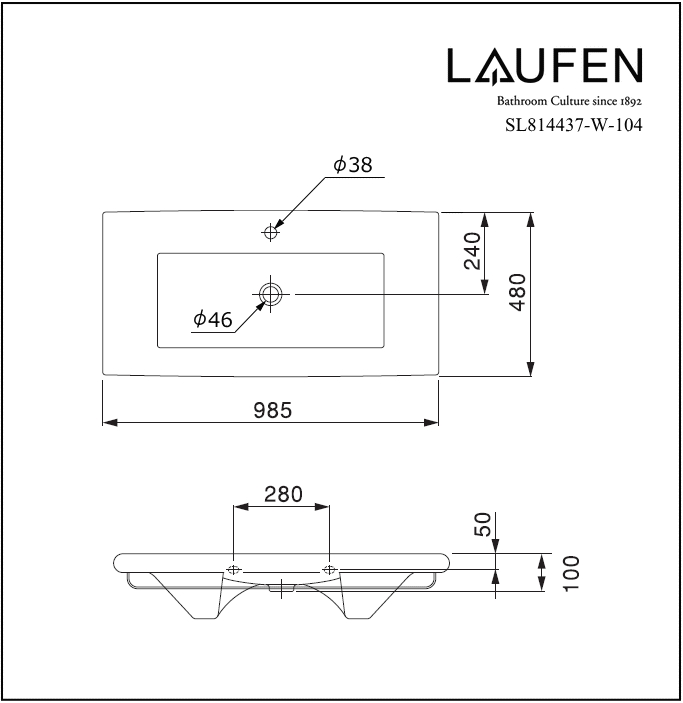 Sl W 104 洗面器 Laufen ラウフェン Livingstyle 壁掛 三栄 San Ei パパサラダ