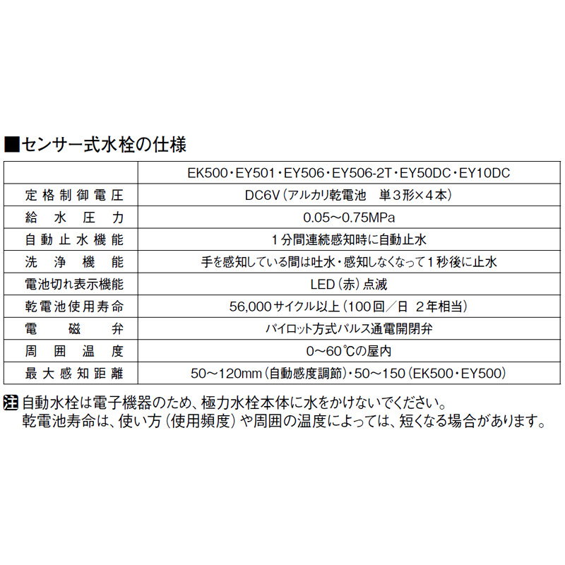 EY506-13 自動水栓 センサー水栓 洗面用蛇口 三栄（サンエイ 