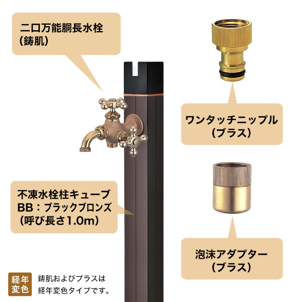 蛇口・手洗器・排水口金具・固定金具セット