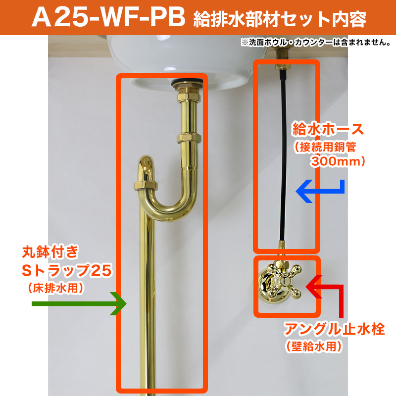 給水金具・排水部材Aセット