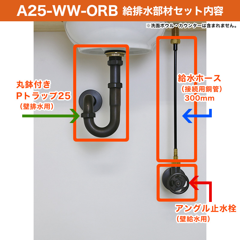 給水金具・排水部材Aセット