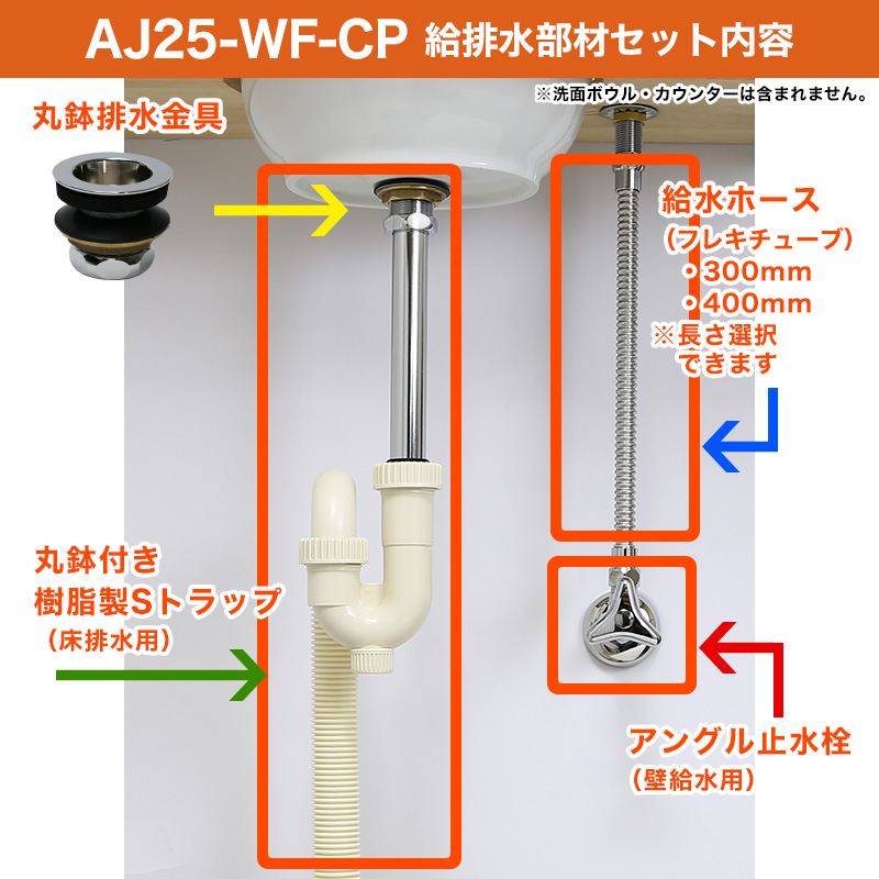 給水金具・排水部材セット商品内容