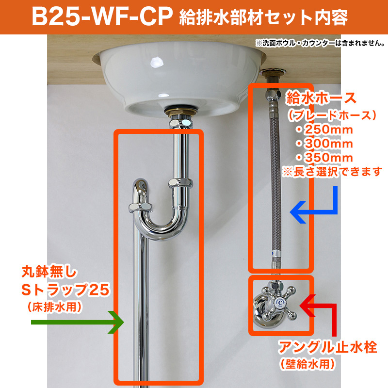 給水金具・排水部材Bセット